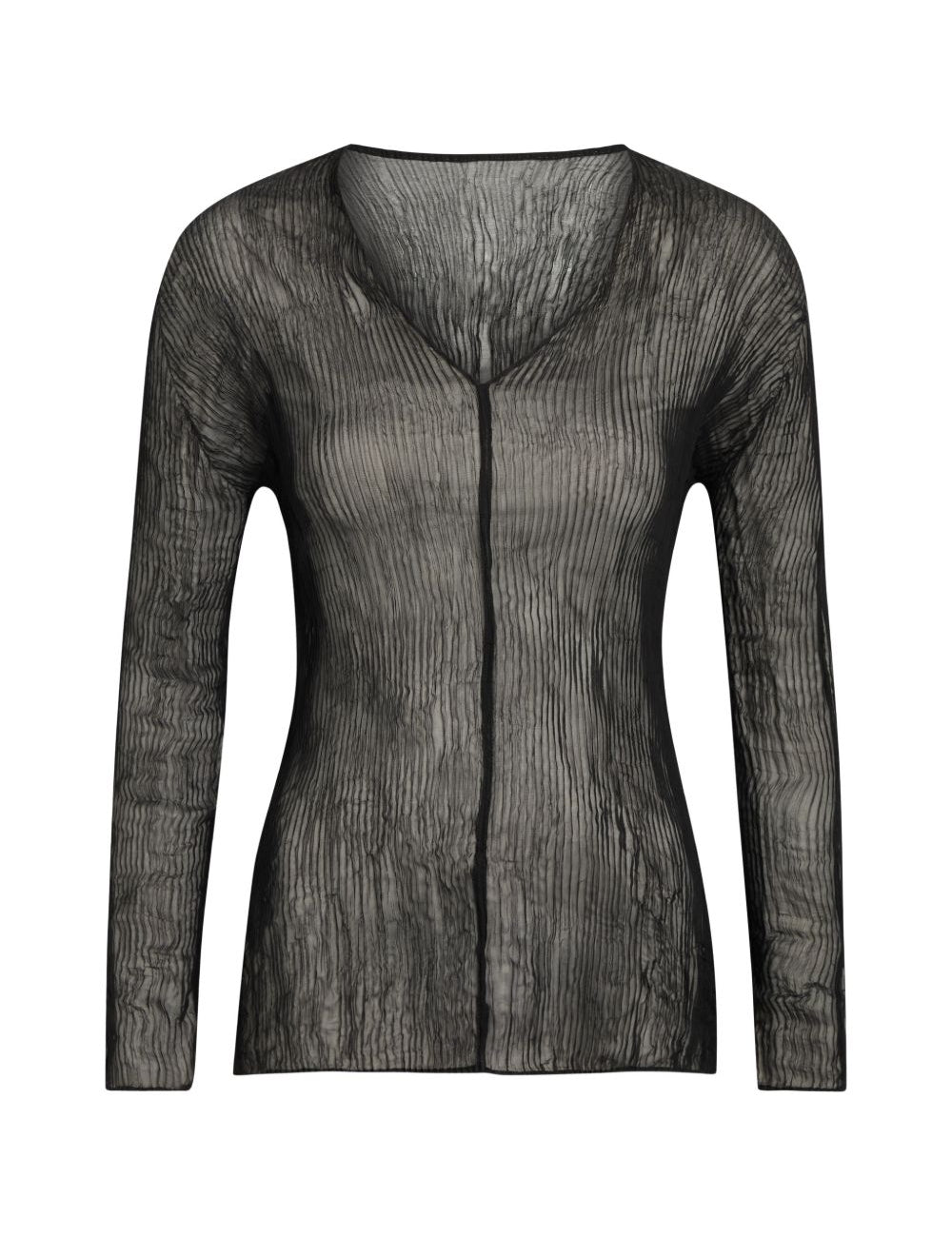 Top effetto plisse in nero Issey miyake  - donna 
