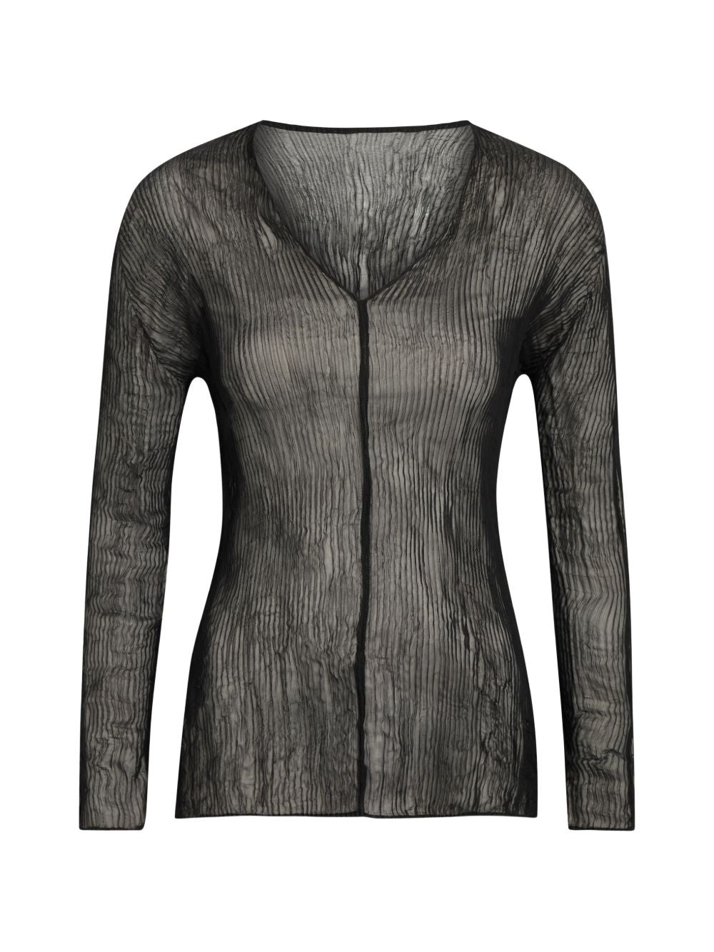 Top effetto plisse in nero Issey miyake  - donna 