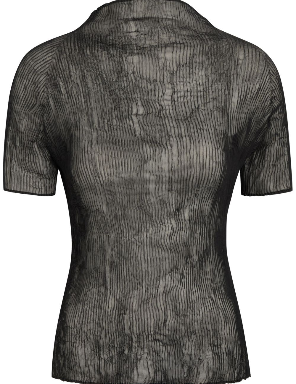 Top effetto plisse in nero Issey miyake  - donna 