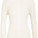 Top effetto plisse con zip in bianco Issey miyake  - donna 