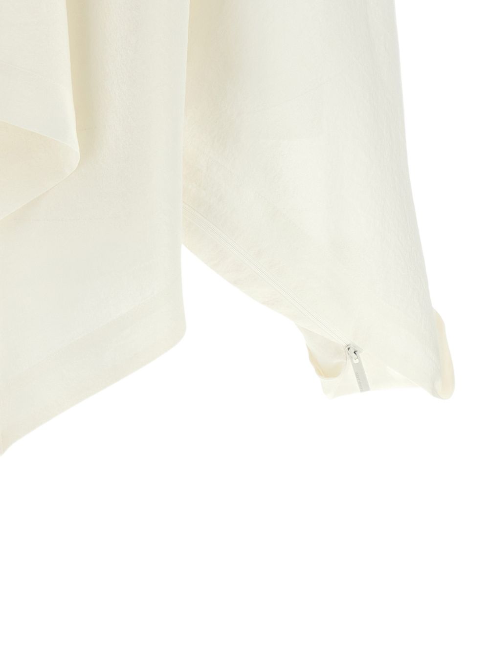 Top drappeggiato asimmetrico All Squares in bianco 