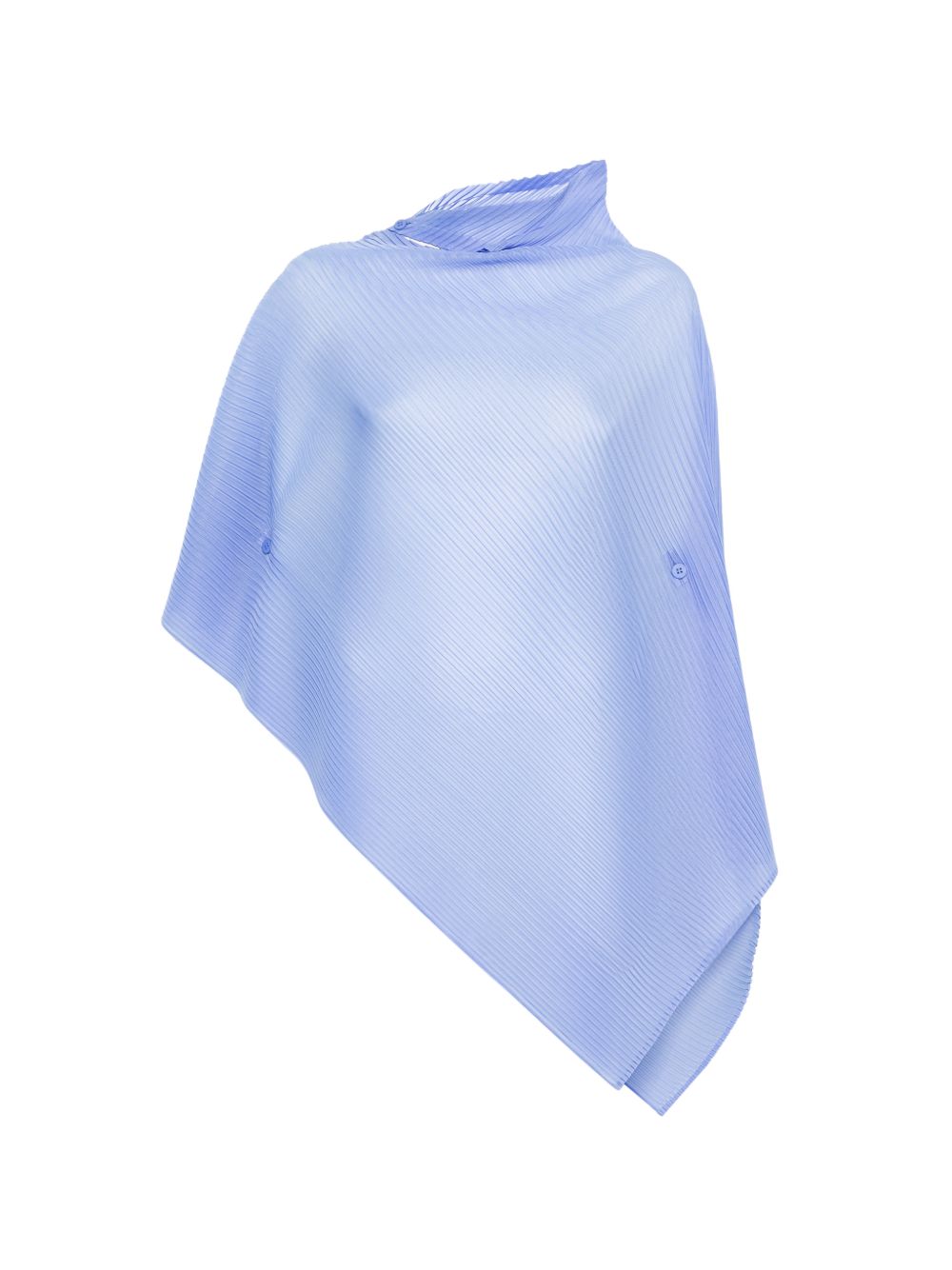 BLUSA a collo alto asimmetrico in azzurro Issey miyake - donna 