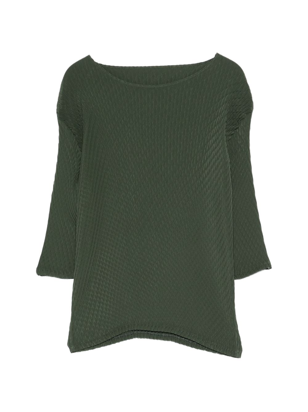 Top effetto plissé in verde Issey miyake - donna 