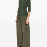 Top effetto plissé in verde Issey miyake - donna 