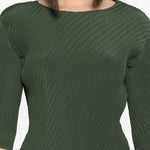 Top effetto plissé in verde Issey miyake - donna 