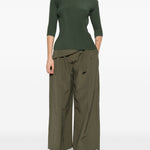 Top effetto plissé in verde Issey miyake - donna 