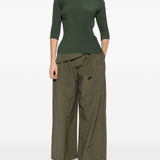 Top effetto plissé in verde Issey miyake - donna 