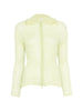 Lime Green Issey Miyake Pleated Long-Sleeve Top - Women