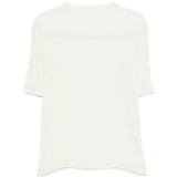 Top a pieghe in bianco Issey miyake - donna 