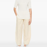 Top a pieghe in bianco Issey miyake - donna 