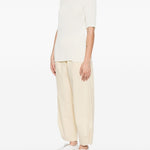 Top a pieghe in bianco Issey miyake - donna 
