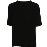 T-SHIRT a coste in nero Issey miyake - donna 