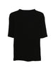 T-SHIRT a coste in nero Issey miyake - donna