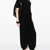 T-SHIRT a coste in nero Issey miyake - donna 
