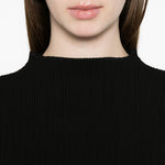 T-SHIRT a coste in nero Issey miyake - donna 