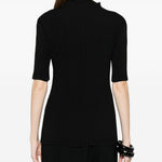 T-SHIRT a coste in nero Issey miyake - donna 