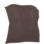 Top asimmetrico in marrone Issey miyake - donna 