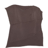 Top asimmetrico in marrone Issey miyake - donna 