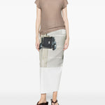 Top a collo alto in marrone Issey miyake - donna 