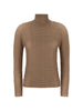 Top a maniche lunghe con design plissettato in beige Issey miyake  - donna