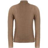 Top a maniche lunghe con design plissettato in beige Issey miyake  - donna 