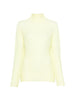 Top a maniche lunghe con design plissettato in giallo lime Issey miyake  - donna