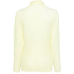 Top a maniche lunghe con design plissettato in giallo lime Issey miyake  - donna 