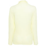 Top a maniche lunghe con design plissettato in giallo lime Issey miyake  - donna 