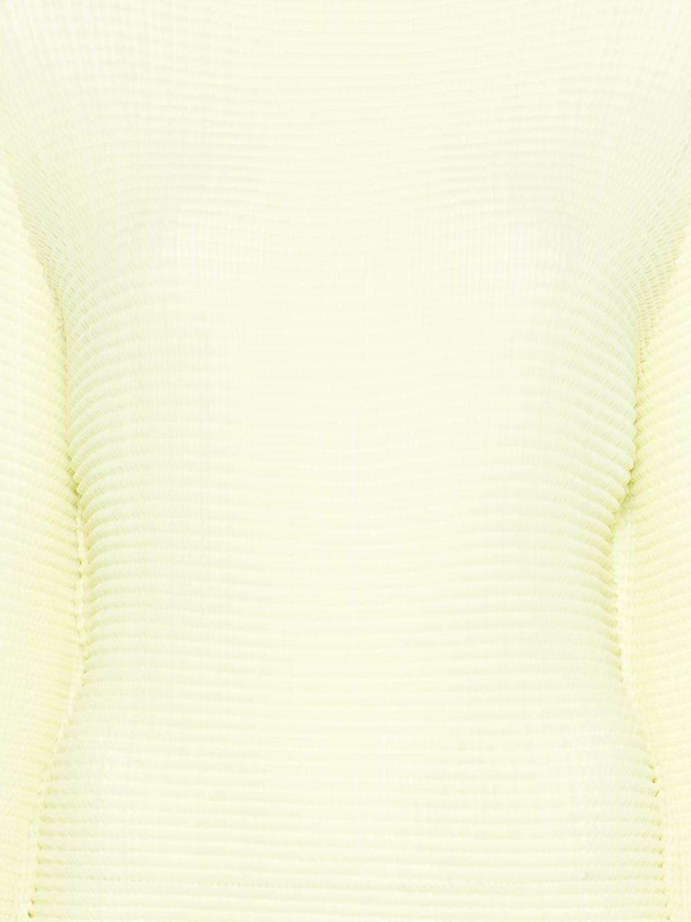 Top a maniche lunghe con design plissettato in giallo lime Issey miyake  - donna 