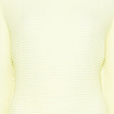 Top a maniche lunghe con design plissettato in giallo lime Issey miyake  - donna 