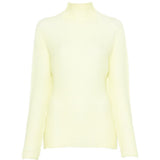 Top a maniche lunghe con design plissettato in giallo lime Issey miyake  - donna 
