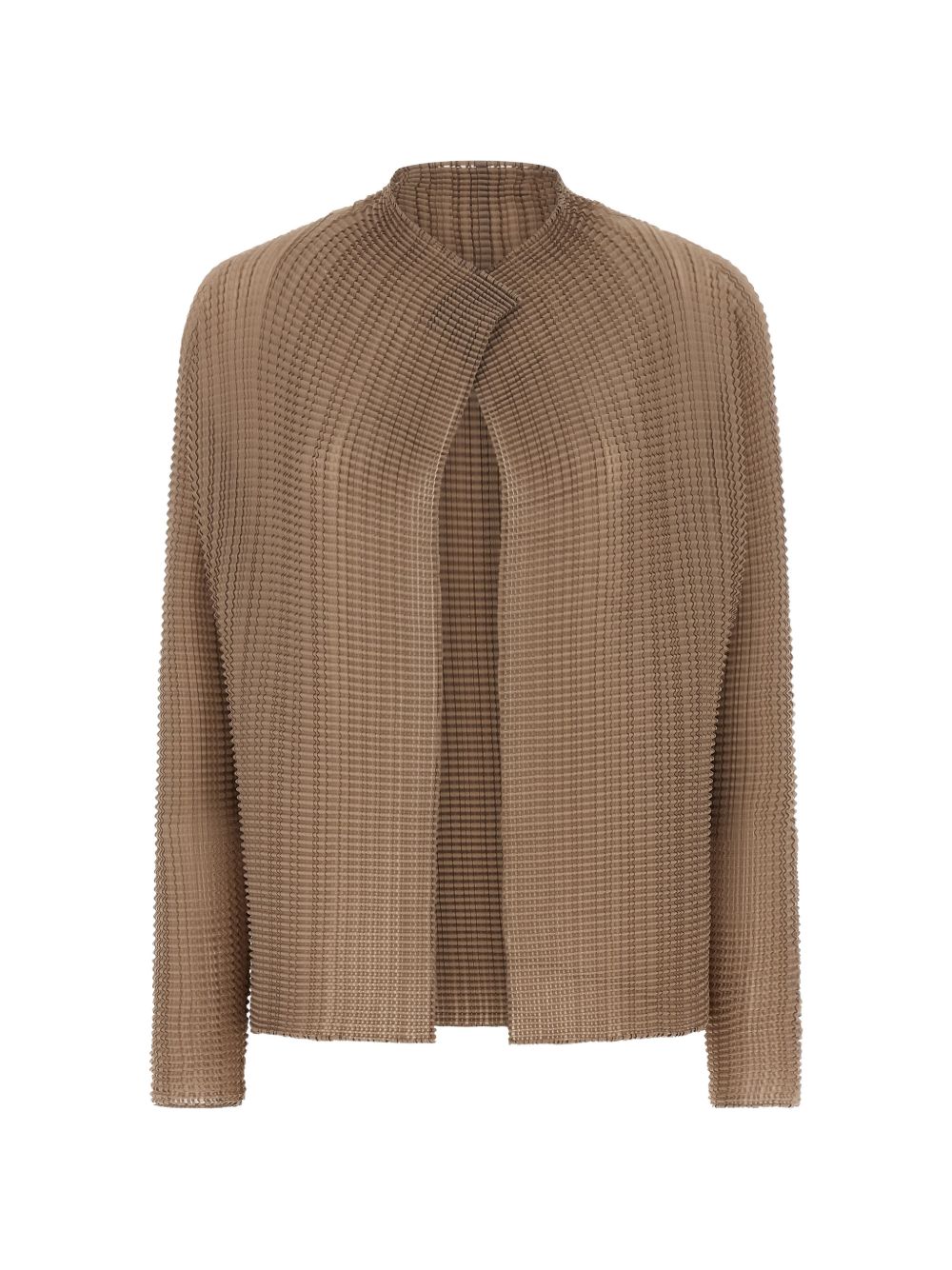 Top plisettato con bottone  in marrone Issey miyake  - donna 
