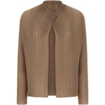 Top plisettato con bottone  in marrone Issey miyake  - donna 
