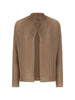 Top plisettato con bottone  in marrone Issey miyake  - donna