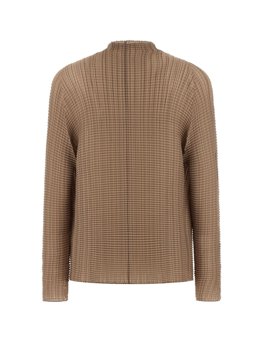 Top plisettato con bottone  in marrone Issey miyake  - donna 