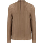 Top plisettato con bottone  in marrone Issey miyake  - donna 