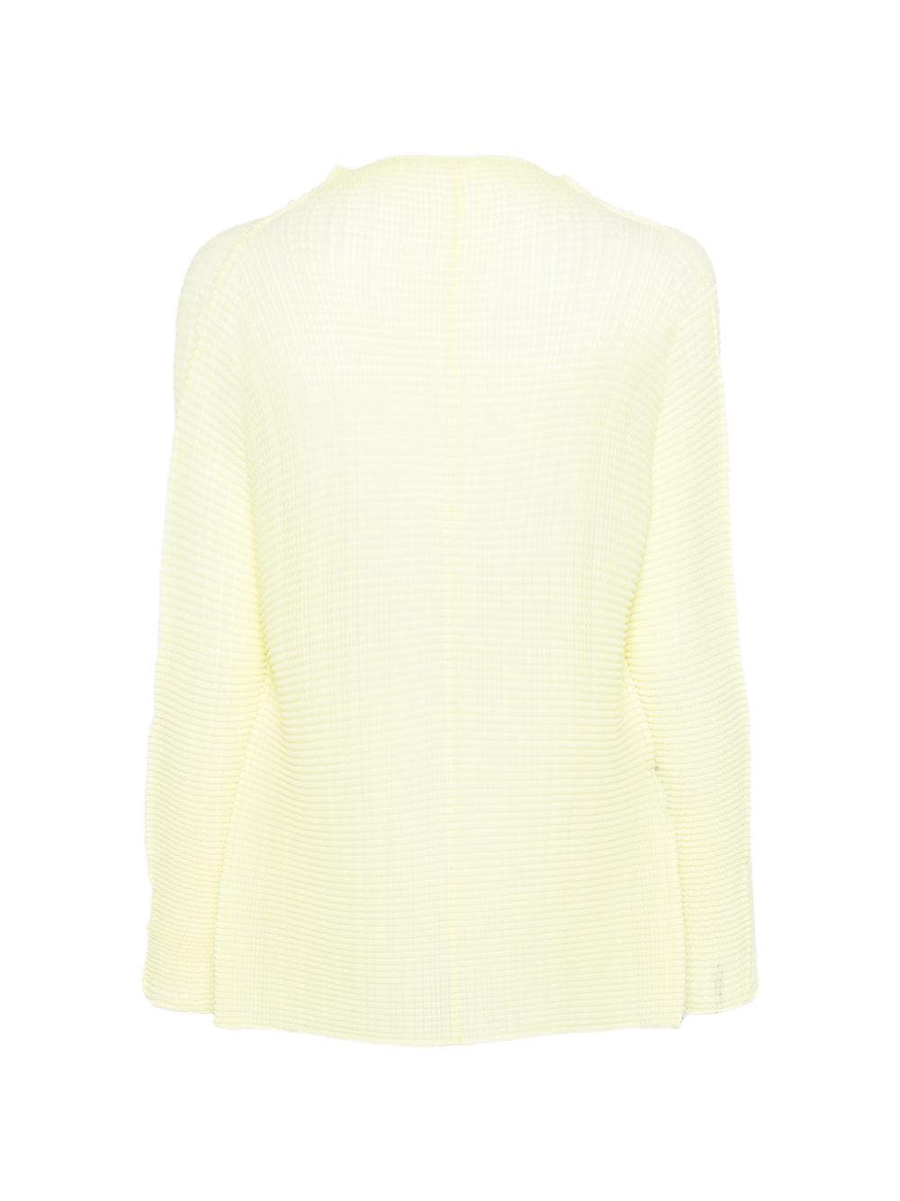 Top plisettato con bottone  in giallo Issey miyake  - donna 
