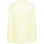Top plisettato con bottone  in giallo Issey miyake  - donna 