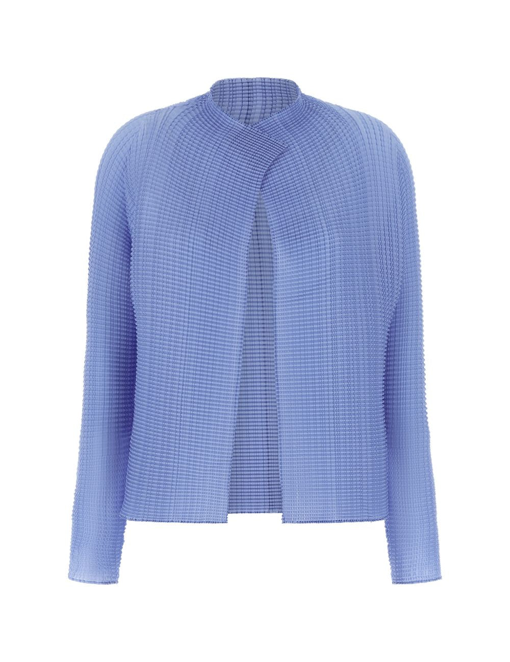 Cardigan con finitura in rilievo in azzurro ISSEY MIYAKE - donna 