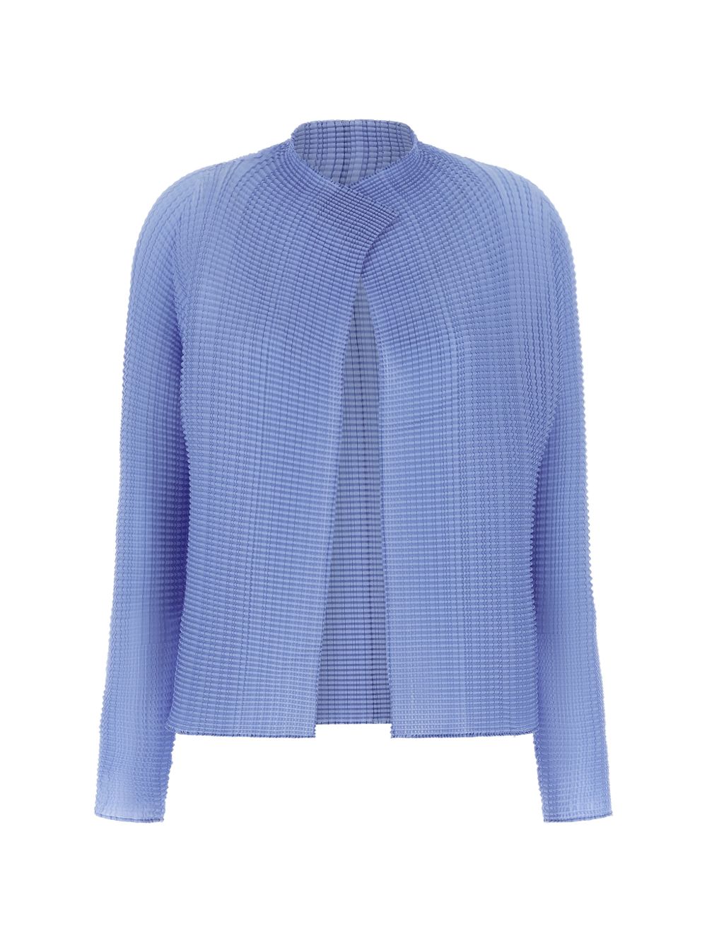 Cardigan con finitura in rilievo in azzurro ISSEY MIYAKE - donna 