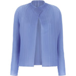 Cardigan con finitura in rilievo in azzurro ISSEY MIYAKE - donna 