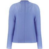 Cardigan con finitura in rilievo in azzurro ISSEY MIYAKE - donna 