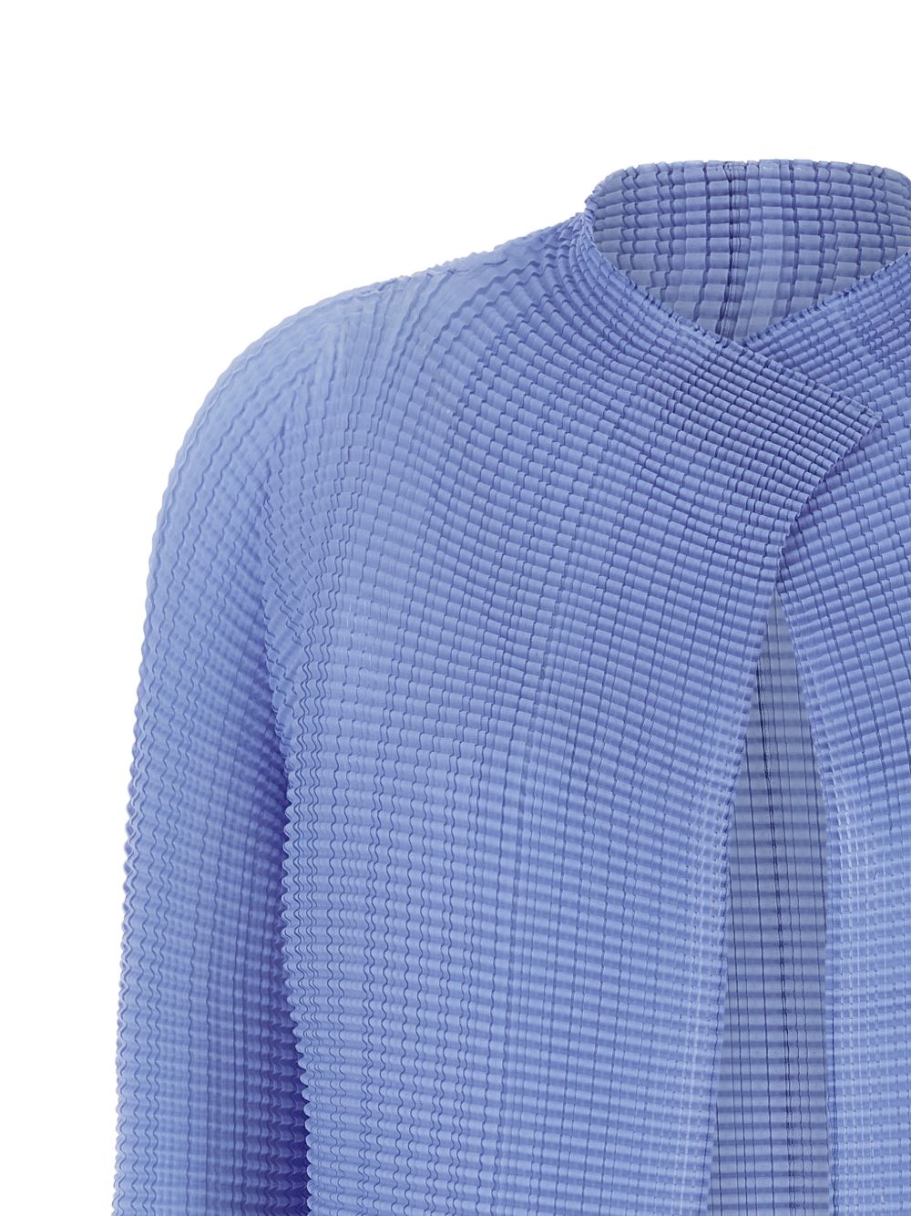 Cardigan con finitura in rilievo in azzurro ISSEY MIYAKE - donna 