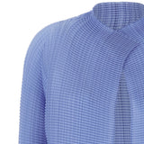 Cardigan con finitura in rilievo in azzurro ISSEY MIYAKE - donna 