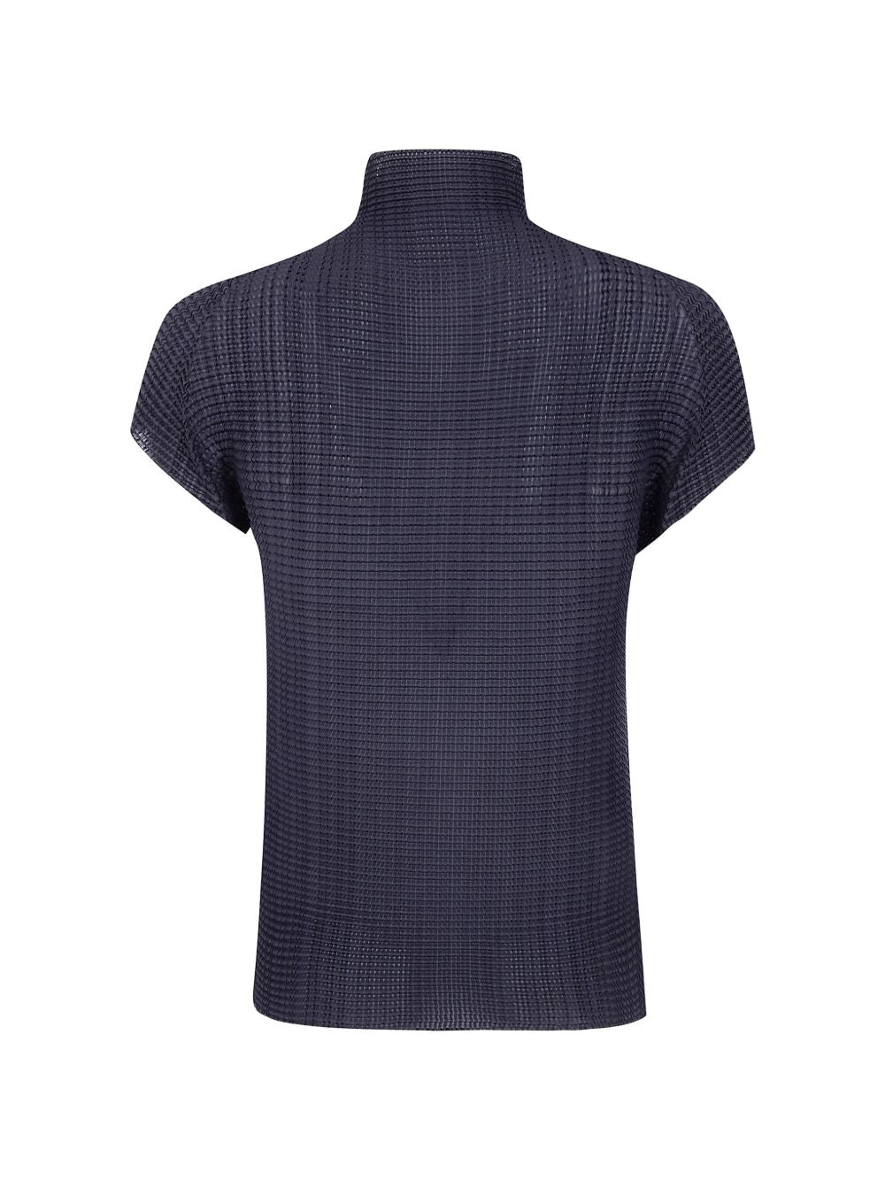 Top a collo alto con effetto plissé in nero Issey miyake  - donna 