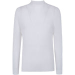 Top a collo alto plisettato in bianco Issey miyake - donna 