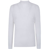Top a collo alto plisettato in bianco Issey miyake - donna 
