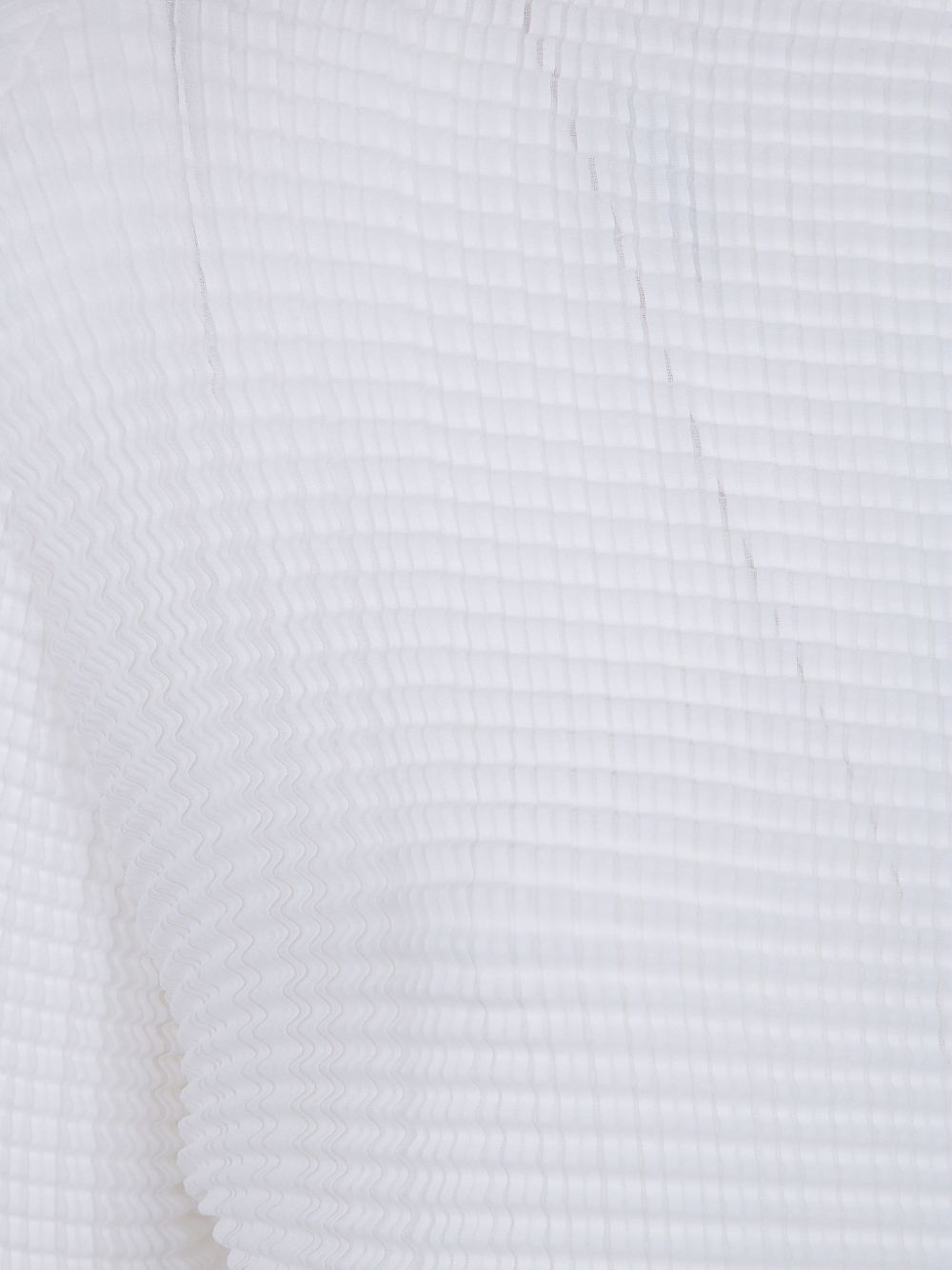 Top a collo alto plisettato in bianco Issey miyake - donna 