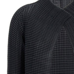 Cardigan con texture plissettata in nero issey miyake - donna 