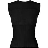 Top plisettato sheer in nero Issey Miyake - donna 